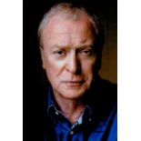 Michael Caine signed 8x6inch colour portrait photo. English retired actor. Known for his distinctive