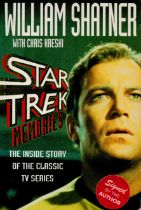 William Shatner signed Star Trek memories softback book. Signed on inside title page. Good
