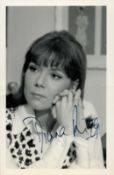 Diana Rigg signed 6x4 inch vintage black and white photo. Good condition. All autographs come with a