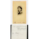 Florence Nightingale clipped signature. Signed in pencil. Comes with 6x4inch vintage photo. (12