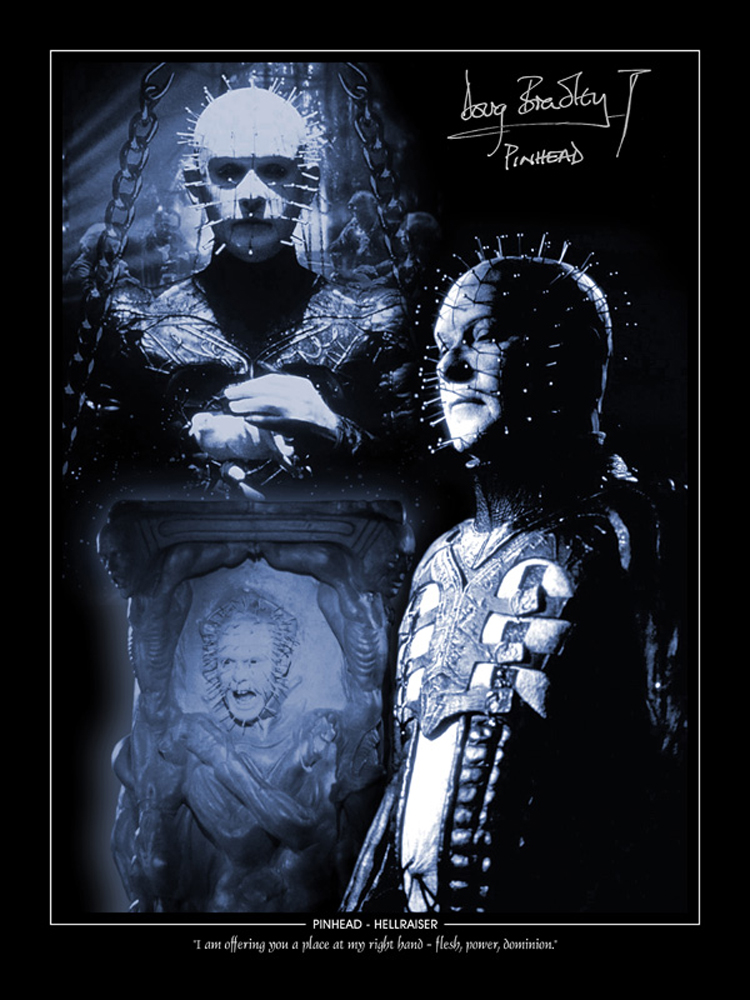 SALE! Lot of 2 Hellraiser Pinhead hand signed 16x12 photos. This is a beautiful lot of 2 hand signed - Image 2 of 3