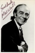 Max Wall signed 6x4 inch vintage black and white photo. Good condition. All autographs come with a