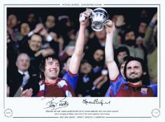 Football Autographed WEST HAM UNITED 16 x 12 Limited Edition : Marked as number 1 of 75 issued, this