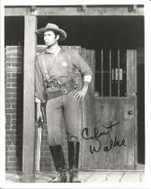 Clint Walker signed 10x8 inch black and white photo. Good condition. All autographs come with a