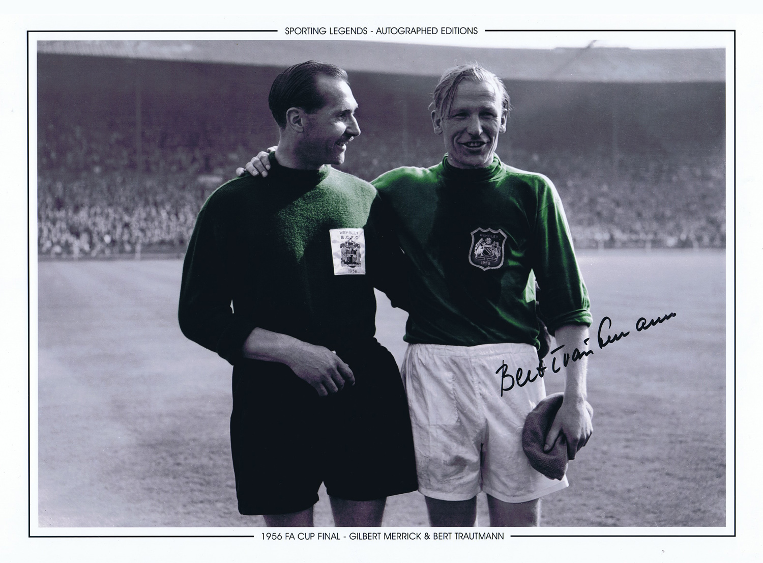 Football Autographed BERT TRAUTMANN 16 x 12 Photographic Edition : A superb Photographic Edition,