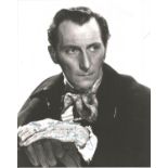 Peter Cushing signed 10x8 inch vintage black and white photo. Good condition. All autographs come