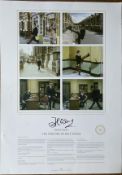 John Cleese signed The Ministry of Silly Walks A2 size lithograph print. Numbered 635 of 950. Good