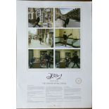 John Cleese signed The Ministry of Silly Walks A2 size lithograph print. Numbered 635 of 950. Good