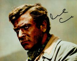 Michael Caine signed 10x8inch colour portrait photo. English retired actor. Known for his