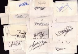 Sport Collection - Approx 50 signed cards of legendary names including Alan Smith, Wyn Davies,