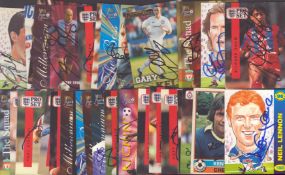 Football Trading Card Collection - Approx 30 signed trading cards including names of Gary Kelly,