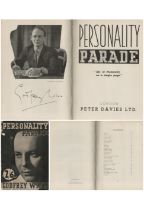 Personality Parade by Godfrey Winn signed by himself published in 1937 hardback book. Unsigned. Good