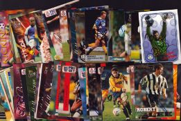 Football Trading Card Collection - Approx 50 signed trading cards including names of Jamie Redknapp,