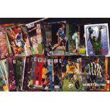 Football Trading Card Collection - Approx 50 signed trading cards including names of Jamie Redknapp,