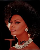 SOPHIA LOREN Actress signed 8x10 Photo. Good Condition. All autographs come with a Certificate of