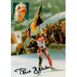 Petra Behle signed promo colour photo Approx. 6x4 Inch. Good Condition. All autographs come with a