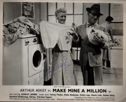 ARTHUR ASKEY Comedy Actor signed 'Make Mine A Million' 8x10 Lobby Photo
