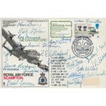 The DamBusters, a FDC signed by 18 of the airmen involved on the mission, British, Canadian, New