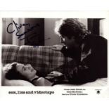 James Spader signed 10x8 inch black and white lobby card. DEDICATED. Good Condition. All