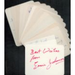 Horse Racing - Jockeys - Seventeen vintage signed cards, 4.5x3.5 inches, one smaller, some