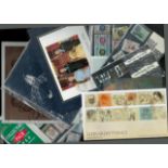 Stamp pack collection includes Collectors pack 1980, Leonardo Da Vinci, British Pioneers Social