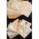 Vintage letter and postcard collection of 20 approx ALS from the late 1800s to early 1900s. May