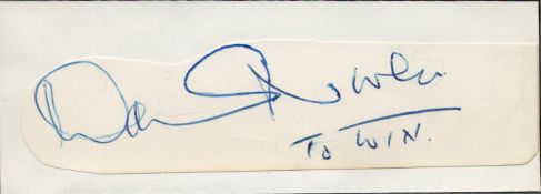 David Niven clipped signature piece. Good Condition. All autographs come with a Certificate of