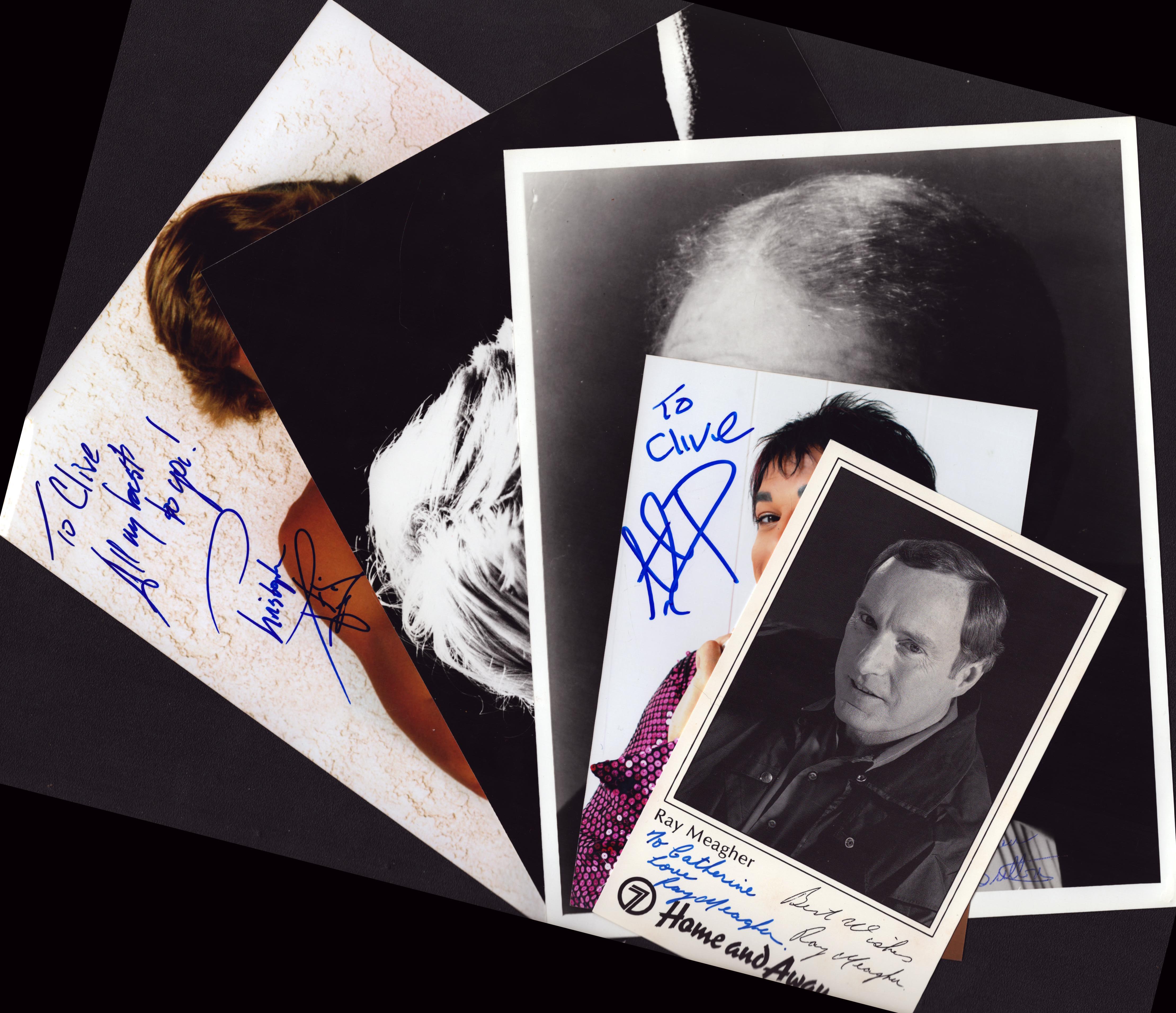 Entertainment Collection of 5 signed photos including legendary names of Dominick Jephcott, Red