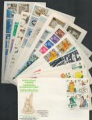 First Day Cover collection, includes British Wildlife 1977, Christmas 1975, British Traditions