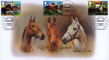 First Day cover Racehorse Legends, FDC featuring the `We three kings` painting by Susan Crawford and