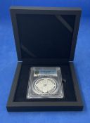2021 New Gothic Crown AG Shields silver Proof Coin PCGS. 2021 ALDERNEY SILVER PROOF NEW GOTHIC CROWN