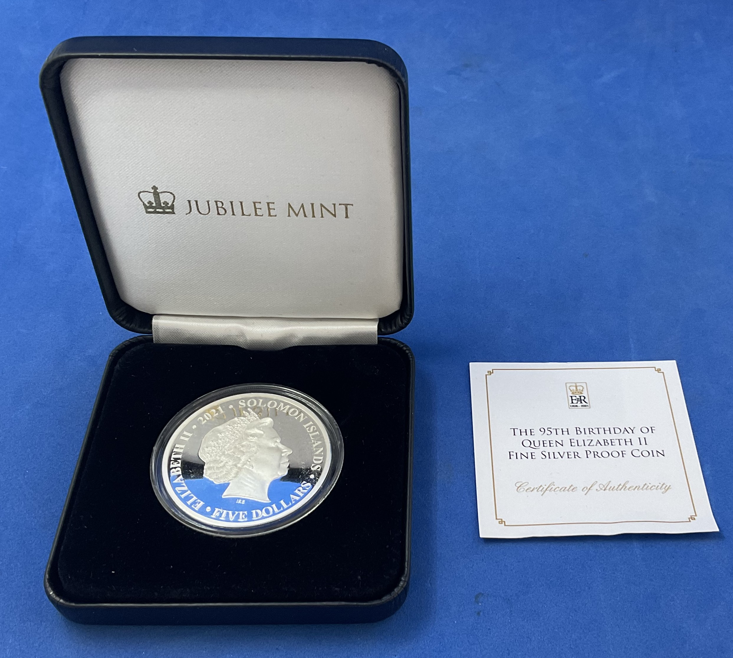 The 95th Birthday of Queen Elizabeth II Coin. The 95th Birthday of Queen Elizabeth II fine silver