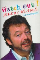 Jeremy Beadle signed Watch Out My Autobiography first edition hardback book. Good Condition. All