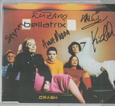 BELLATRIX signed CD 'Crash’. Good Condition. All autographs come with a Certificate of Authenticity.