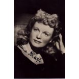 Anna Neagle signed 6x4 inch approx vintage black and white photo. Good Condition. All autographs