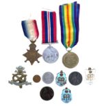 Vintage Military collection of coins, medals and badge. The Great War for Civilisation 1914-1919,3