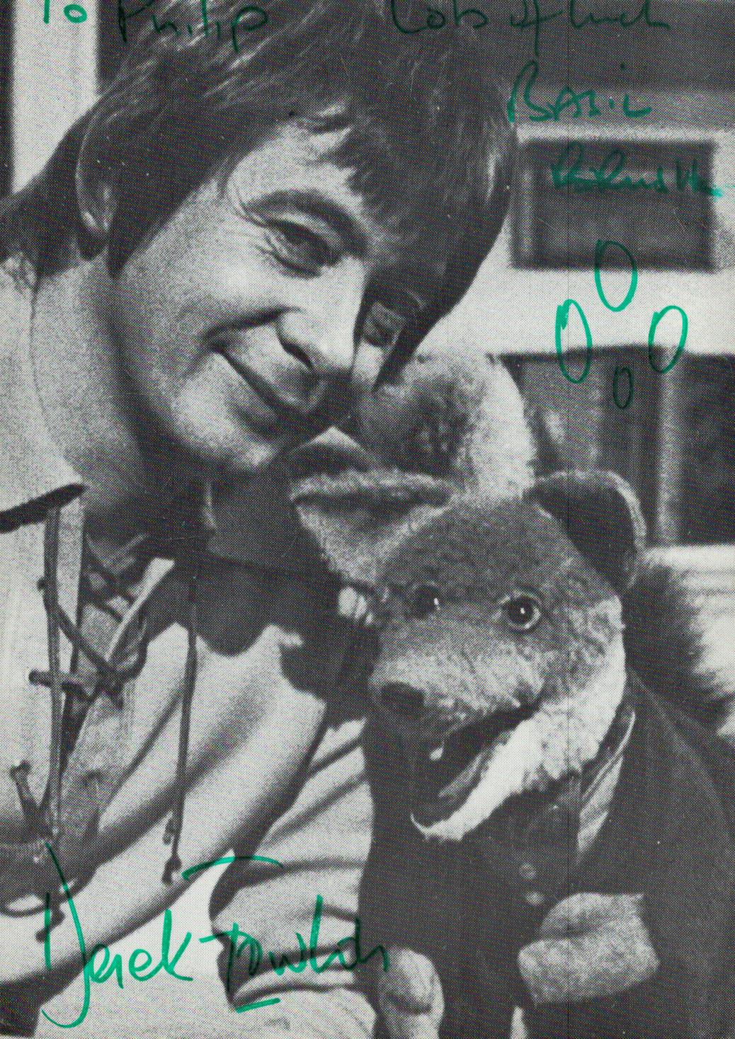 Derek Fowlds signed black & white photo 5.5x3.5 Inch. 5.25x3.5 Inch. Dedicated. Was an English