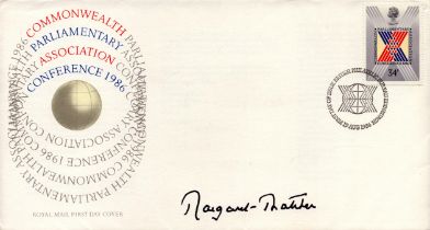 Margaret Thatcher signed 'Commonwealth Parliamentary Association Conference 1986' FDC date stamped