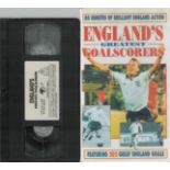 80 Minutes of brilliant England action England's Greatest Goalscorers VHS. Unsigned. Good Condition.