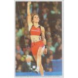 Marie Bagger Rasmussen signed print of magazine cut out 6x4 Inch. Is a retired pole vaulter from