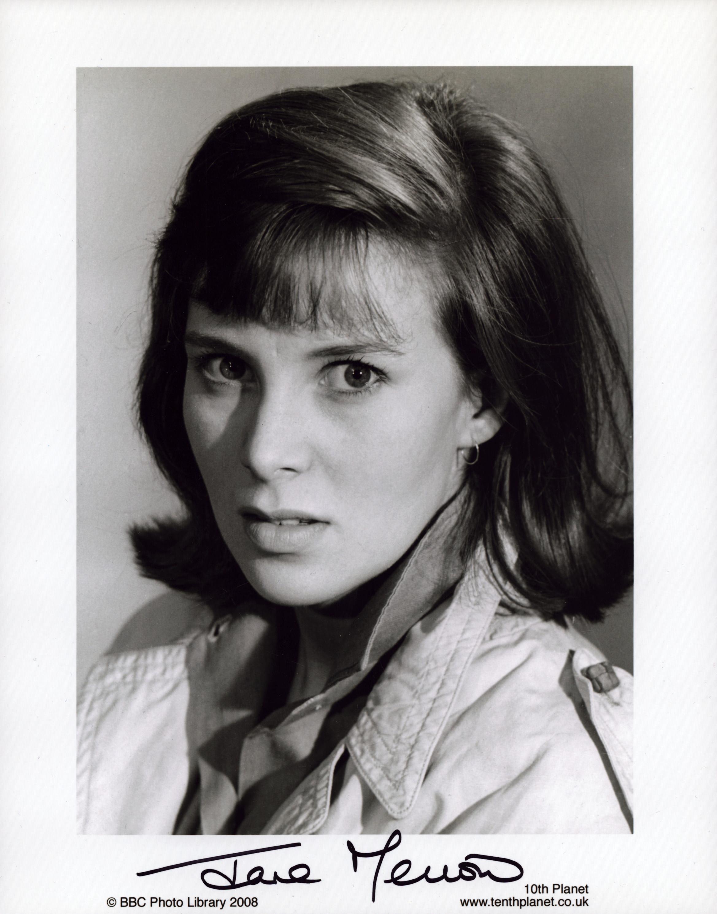 Jane Merrow signed 10x8 inch black and white promo photo. Good Condition. All autographs come with a