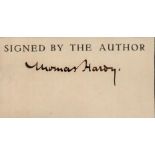 Thomas Hardy clipped signature. Novelist and poet. Good Condition. All autographs come with a