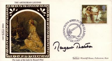 Margaret Thatcher signed 'The Lady of the Lake' FDC date stamped 3rd September 1985. Good Condition.