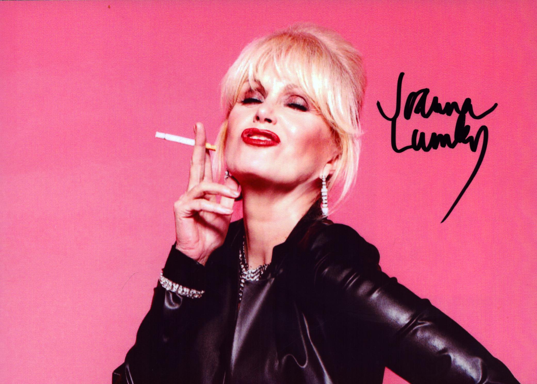 Joanna Lumley signed 7x5 inch colour photo. Good Condition. All autographs come with a Certificate