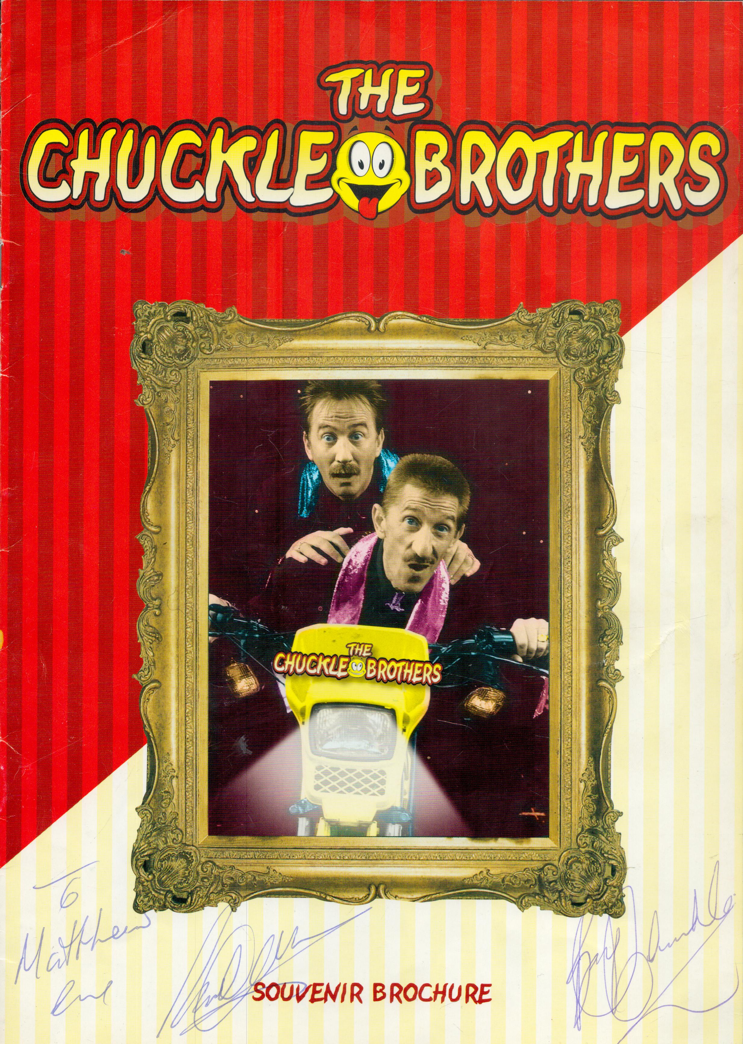 The Chuckle Brothers signed Souvenir Brochure. Were an English comedy double act comprising real-