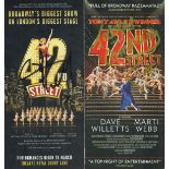 Theatre flyers x 3 Collection signed Tabitha Camburn, Abigail Climer plus 1 other. '42nd Street'.