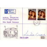 Linda Cierach signed 'The Royal Wedding H.R.H Prince Andrew to Miss Sarah Ferguson' date stamped
