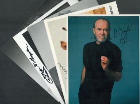Variety Music & others 5 x Collection signed George Carlin. Joni Harms. Aldo Colombini. Joe Cerisano