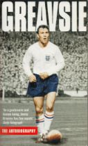 Greavsie The Autobiography signed by Jimmy Greaves paperback book. Good Condition. All autographs