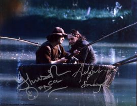 Thomas Robins and Andy Serkis signed 10x8inch colour photo. Good Condition. All autographs come with